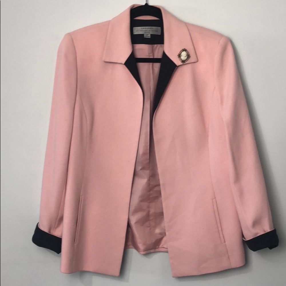 Tahari pink blazer